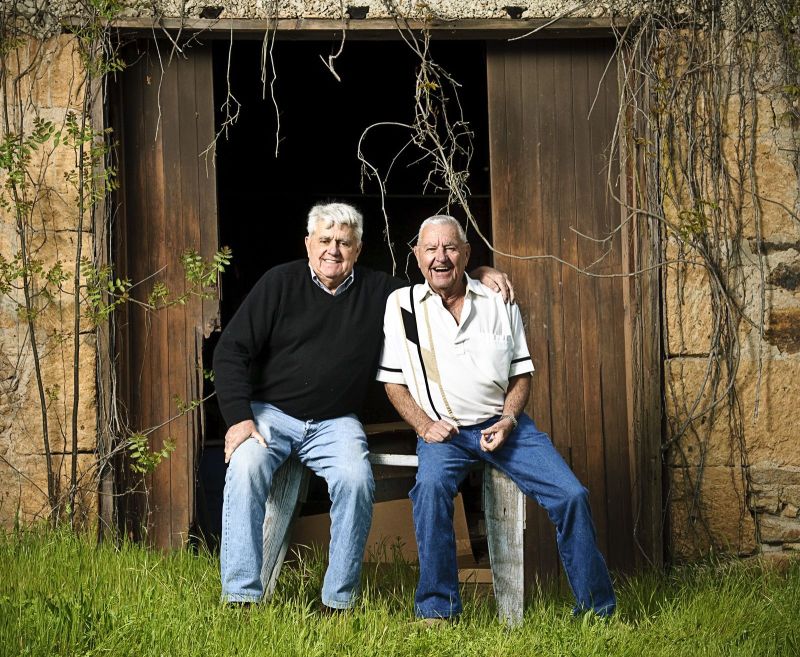 Bob and Marvin Pestoni at the ghost winery in Napa Valley.
