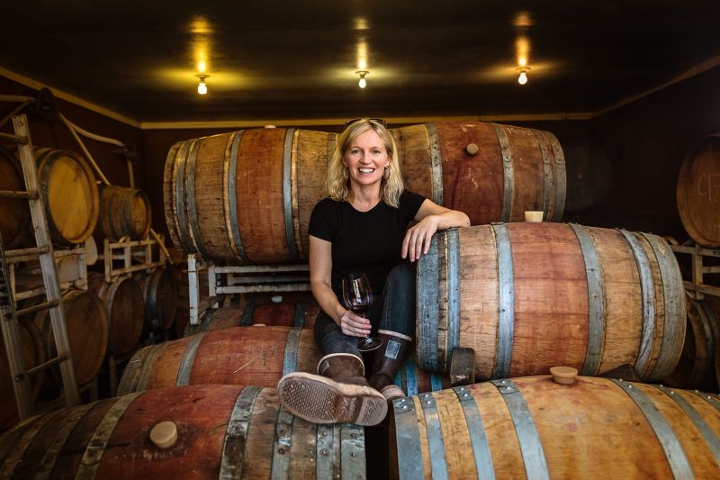 Brie Cadman is the winemaker at Tulocay Winery in Coombsville, Napa Valley
