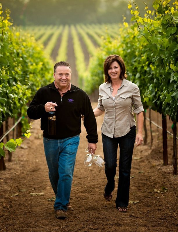 Vicky & Tom Celani of Celani Family Wines. Napa CA