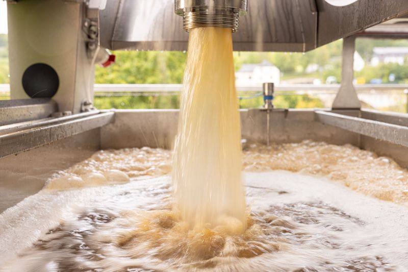 Riseling juice at Alice Hartmann after press