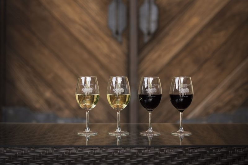 Grgich Hills Glasses of Wine